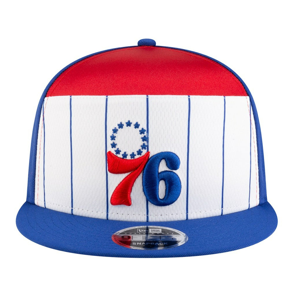 Philadelphia 76ers Youth 2025 NBA Tip Off Split Panel 9FIFTY Snapback Hat - White/Blue discount