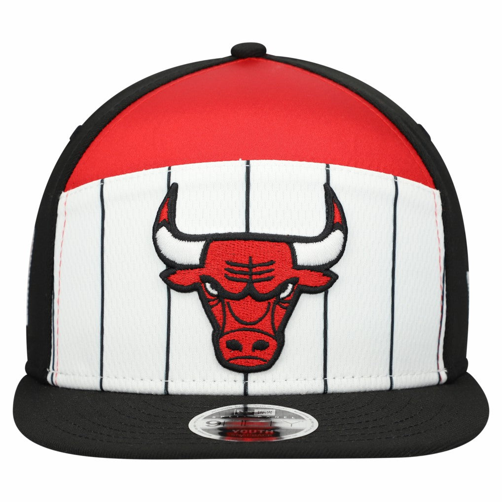 Chicago Bulls Youth 2025 NBA Tip Off Split Panel 9FIFTY Snapback Hat - White/Black sale