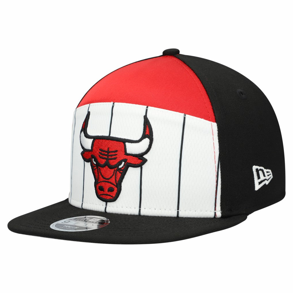 Chicago Bulls Youth 2025 NBA Tip Off Split Panel 9FIFTY Snapback Hat - White/Black sale