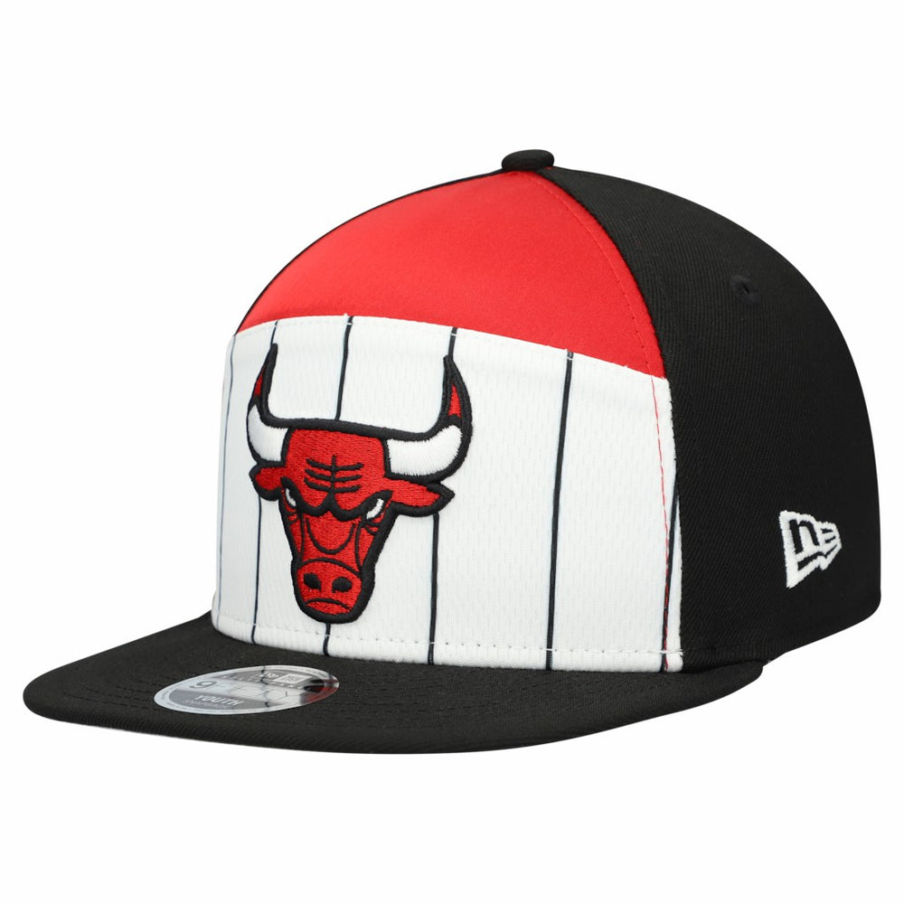 Chicago Bulls Youth 2025 NBA Tip Off Split Panel 9FIFTY Snapback Hat - White/Black sale