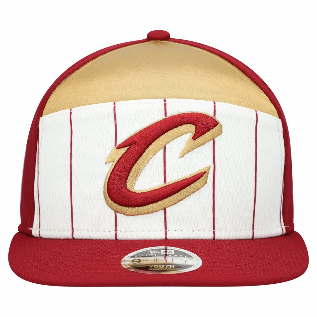 Cleveland Cavaliers Youth 2025 NBA Tip Off Split Panel 9FIFTY Snapback Hat sale - White/Wine sale