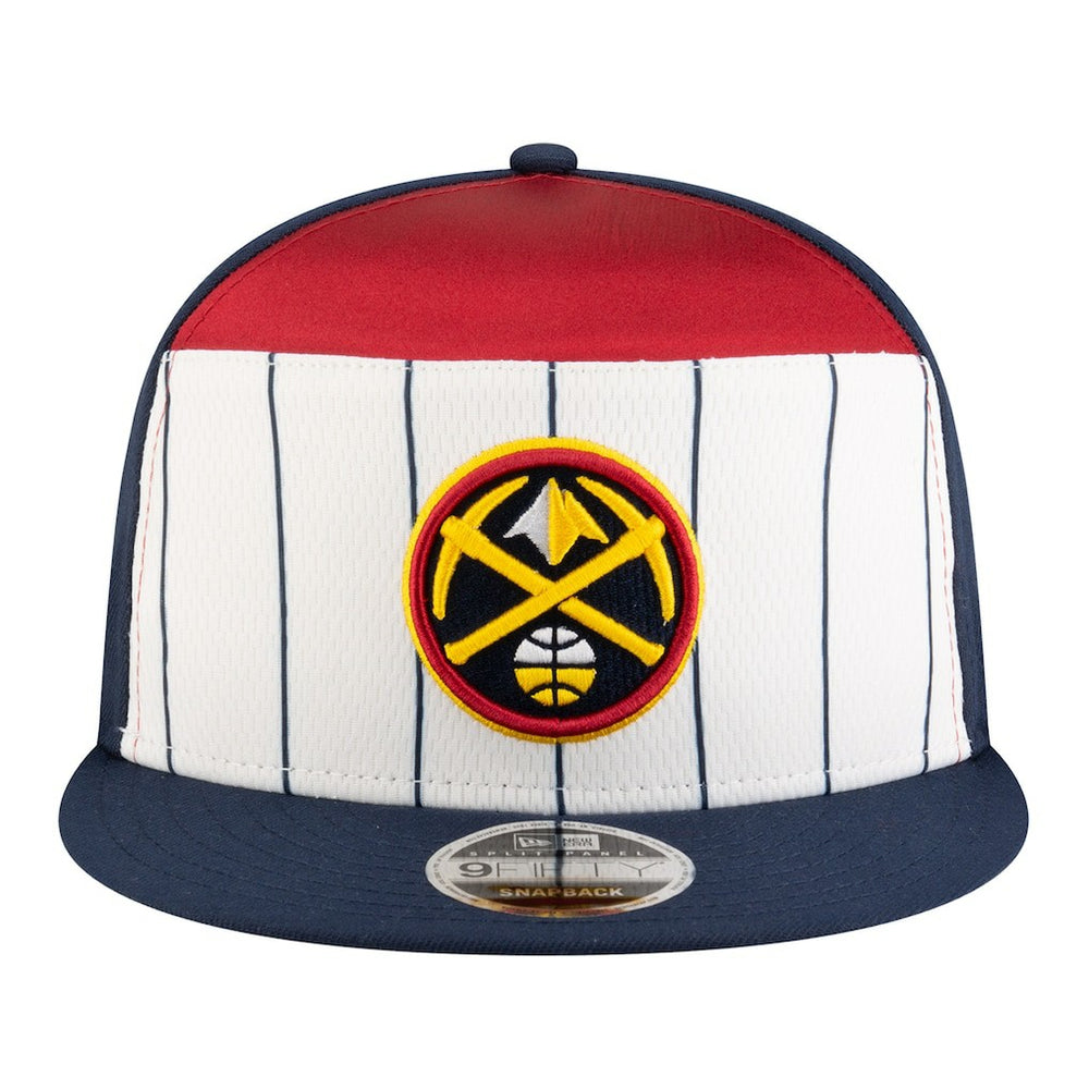 Denver Nuggets Youth 2025 NBA Tip Off Split Panel 9FIFTY Snapback Hat sale - White/Navy for sale