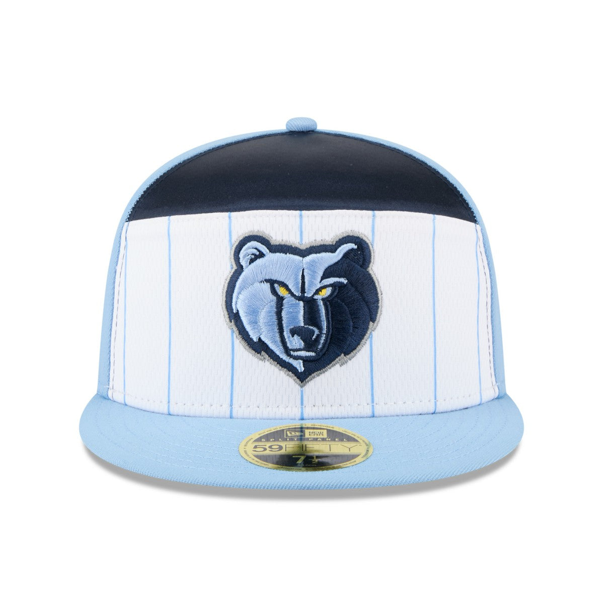 Memphis Grizzlies 2025 NBA Tip Off Split Panel 59FIFTY Fitted Hat - White/Light Blue shop