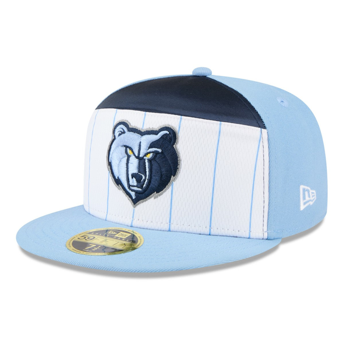 Memphis Grizzlies 2025 NBA Tip Off Split Panel 59FIFTY Fitted Hat - White/Light Blue shop