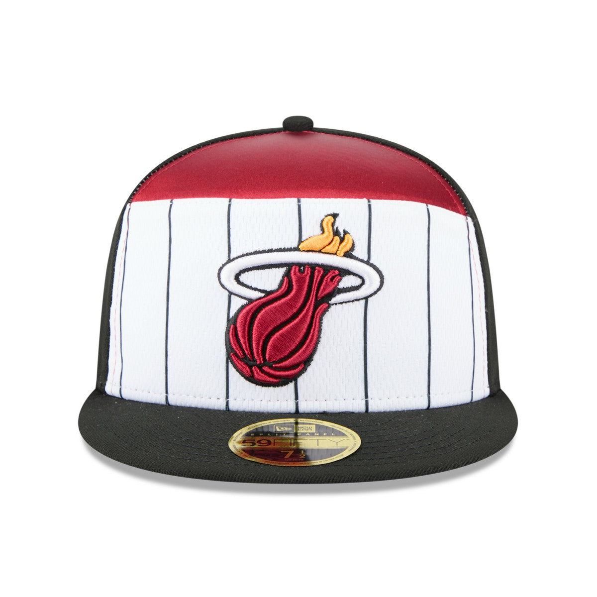 Miami Heat 2025 NBA Tip Off Split Panel 59FIFTY Fitted Hat - White/Black cheap