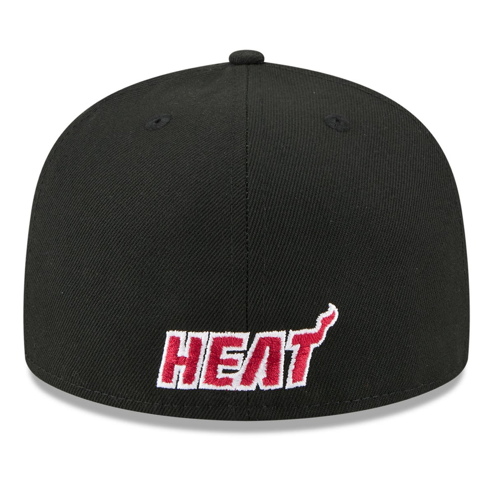 Miami Heat 2025 NBA Tip Off Split Panel 59FIFTY Fitted Hat - White/Black cheap
