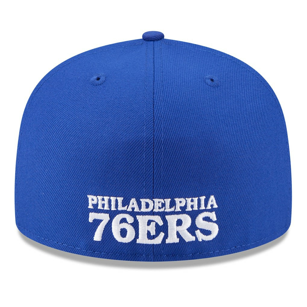 Philadelphia 76ers 2025 NBA Tip Off Split Panel 59FIFTY Fitted Hat - White/Royal on sale