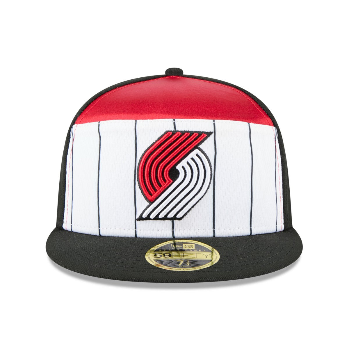 Portland Trail Blazers 2025 NBA Tip Off Split Panel 59FIFTY Fitted Hat - White/Black for sale