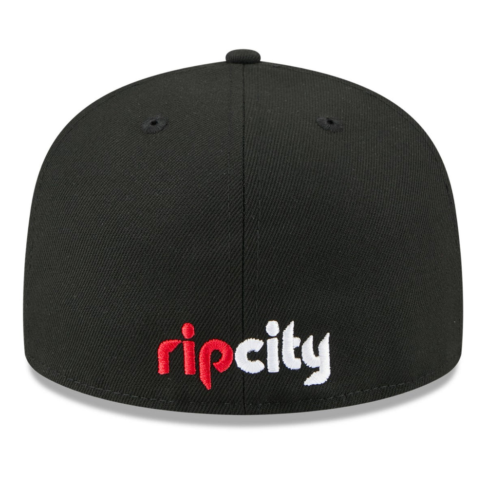 Portland Trail Blazers 2025 NBA Tip Off Split Panel 59FIFTY Fitted Hat - White/Black for sale