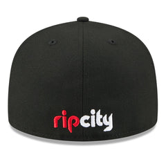 Portland Trail Blazers 2025 NBA Tip Off Split Panel 59FIFTY Fitted Hat - White/Black for sale