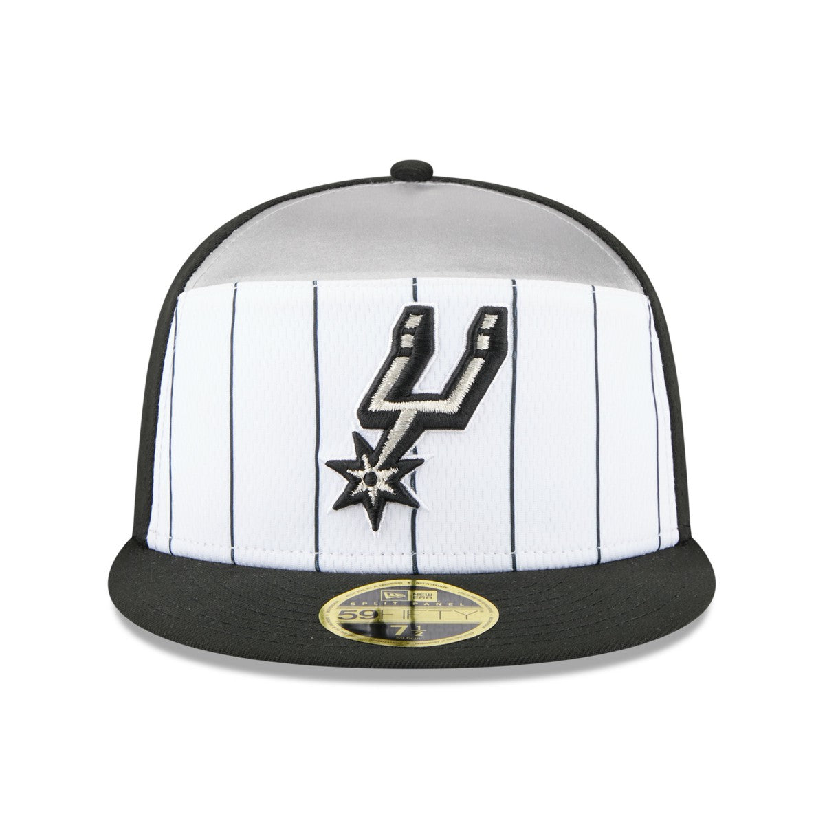 San Antonio Spurs 2025 NBA Tip Off Split Panel 59FIFTY Fitted Hat - White/Black cheap
