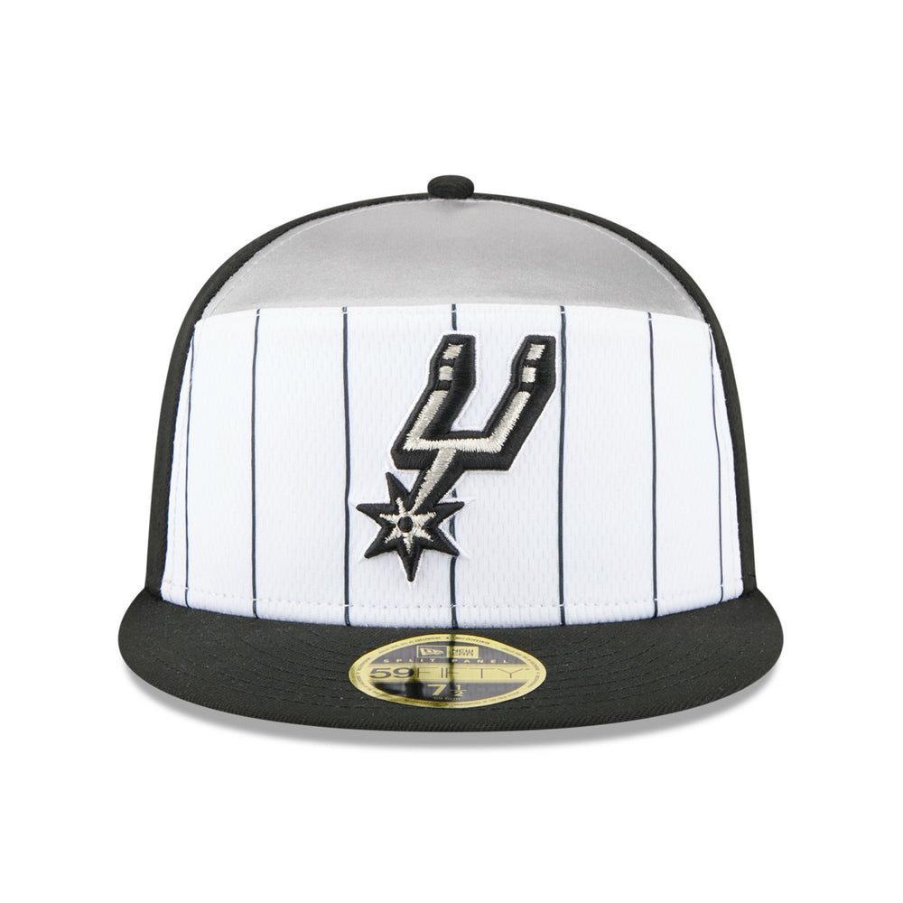 San Antonio Spurs 2025 NBA Tip Off Split Panel 59FIFTY Fitted Hat - White/Black cheap