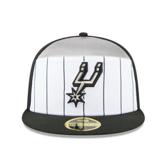 San Antonio Spurs 2025 NBA Tip Off Split Panel 59FIFTY Fitted Hat - White/Black cheap