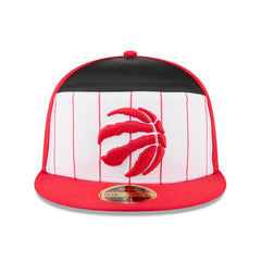 Toronto Raptors 2025 NBA Tip Off Split Panel 59FIFTY Fitted Hat - White/Red for sale