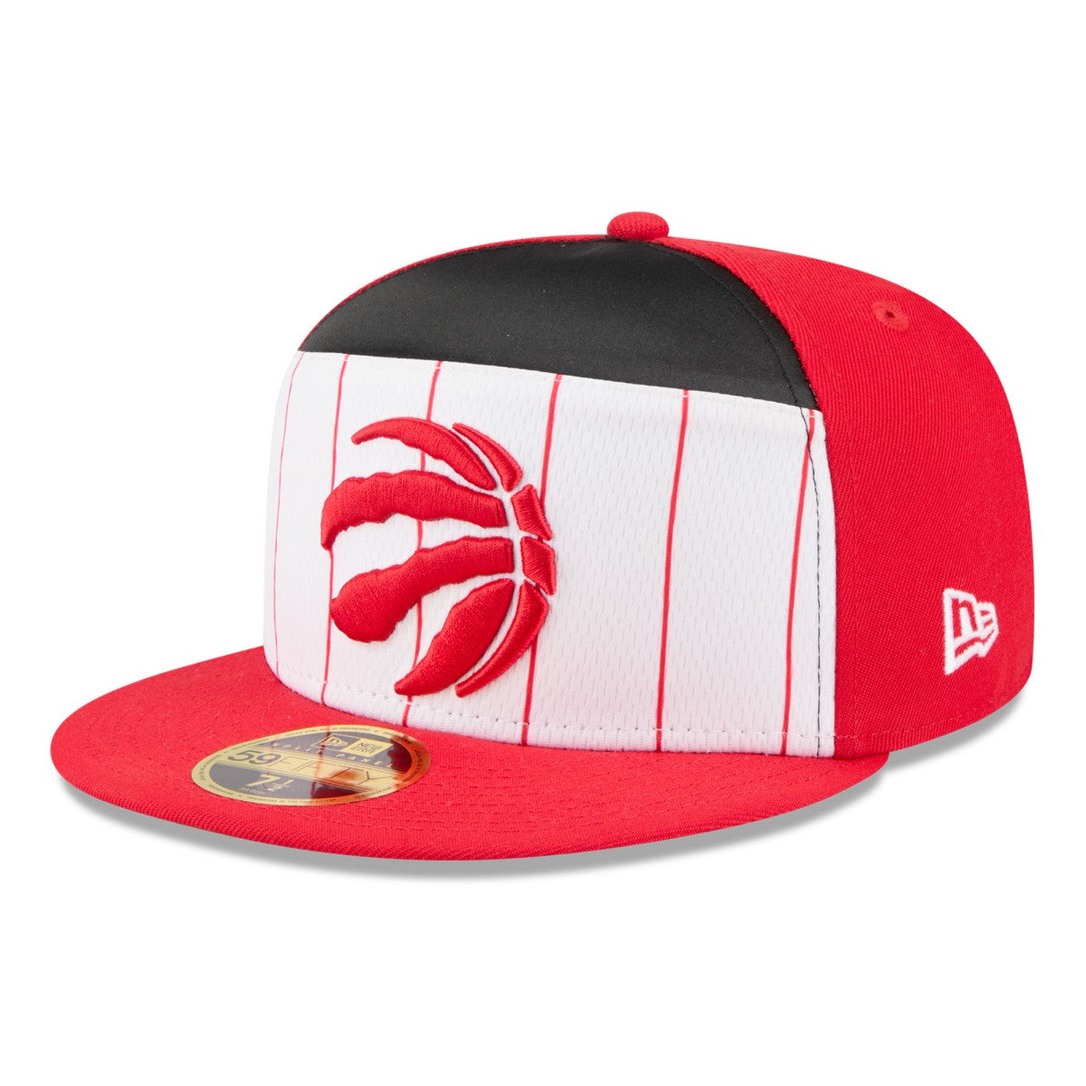 Toronto Raptors 2025 NBA Tip Off Split Panel 59FIFTY Fitted Hat - White/Red for sale