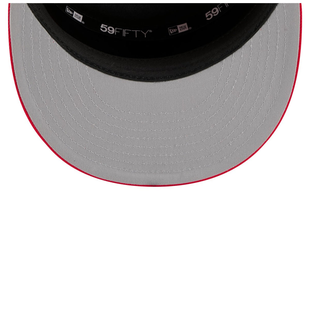Toronto Raptors 2025 NBA Tip Off Split Panel 59FIFTY Fitted Hat - White/Red for sale