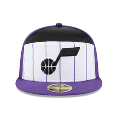 Utah Jazz 2025 NBA Tip Off Split Panel 59FIFTY Fitted Hat - White/Purple sale