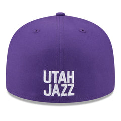 Utah Jazz 2025 NBA Tip Off Split Panel 59FIFTY Fitted Hat - White/Purple sale