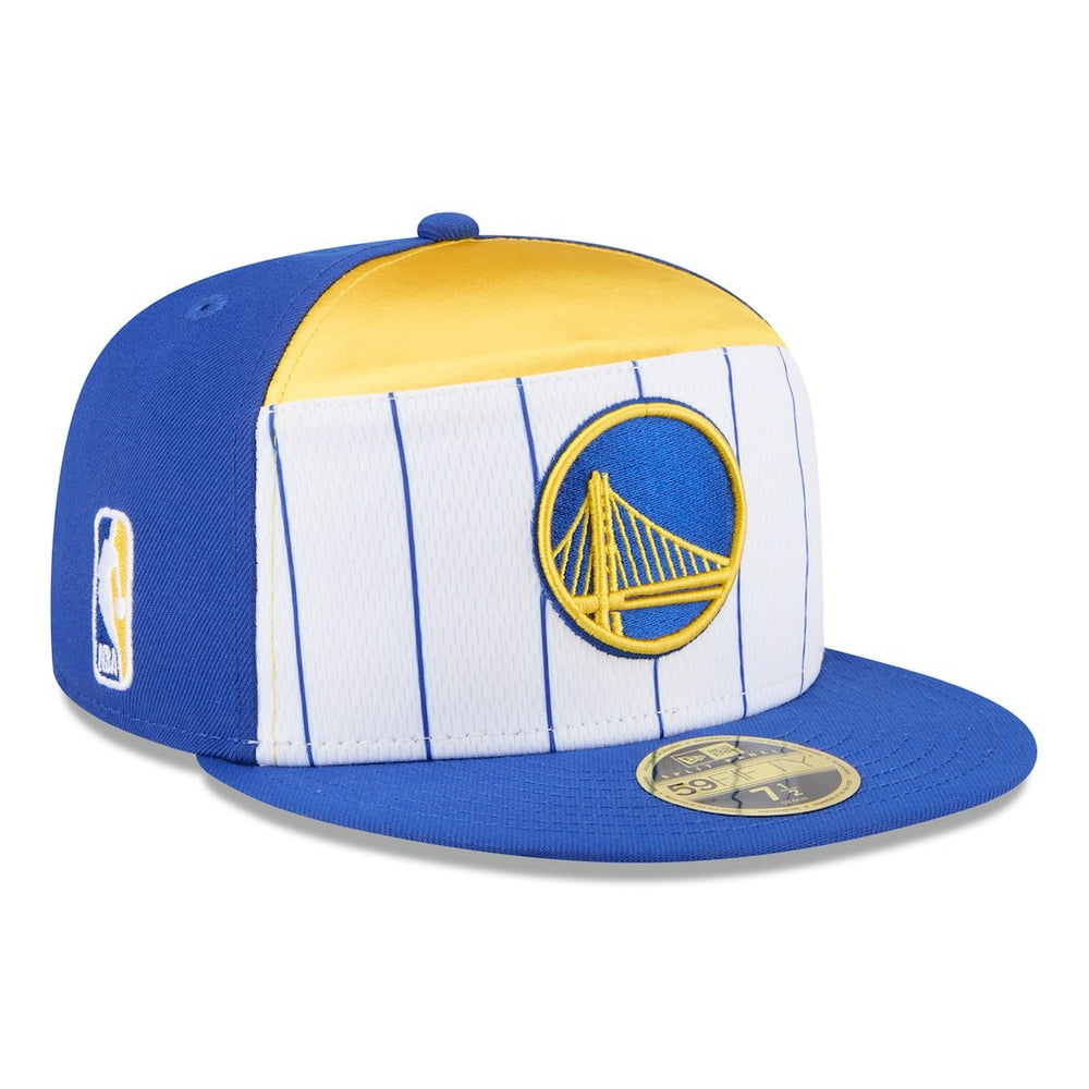 Golden State Warriors 2025 NBA Tip Off Split Panel 59FIFTY Fitted Hat sale - White/Royal on sale