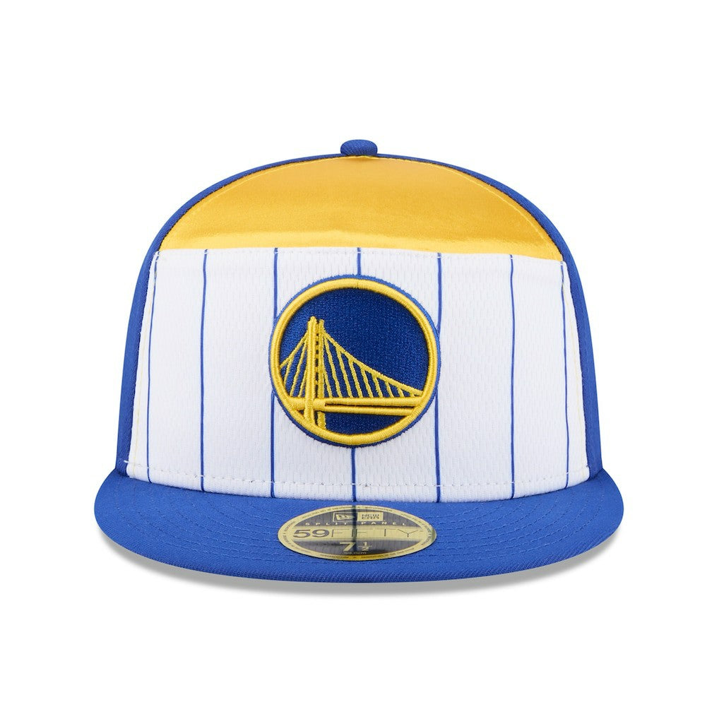 Golden State Warriors 2025 NBA Tip Off Split Panel 59FIFTY Fitted Hat sale - White/Royal on sale