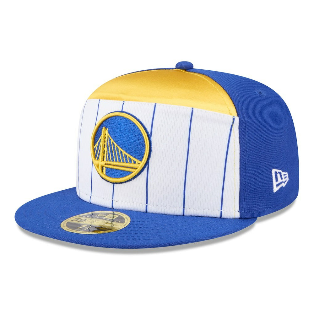 Golden State Warriors 2025 NBA Tip Off Split Panel 59FIFTY Fitted Hat sale - White/Royal on sale