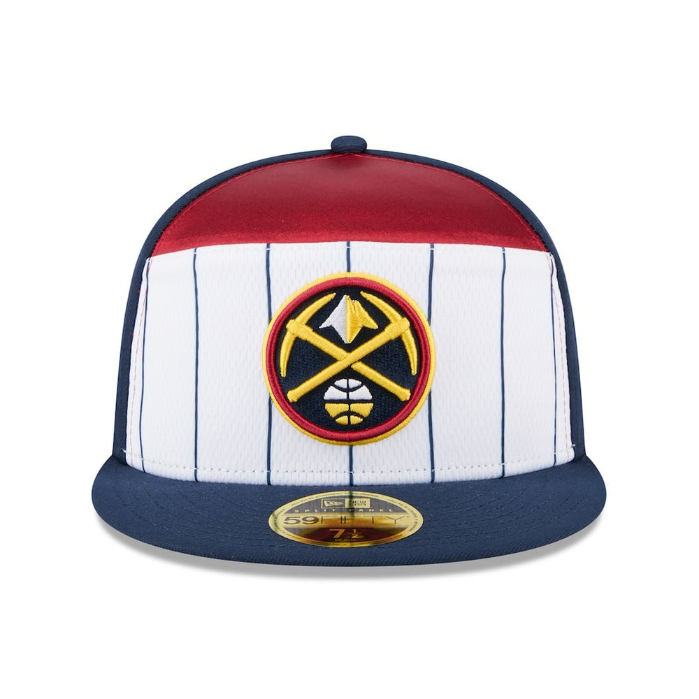 Denver Nuggets 2025 NBA Tip Off Split Panel 59FIFTY Fitted Hat sale - White/Navy cheap