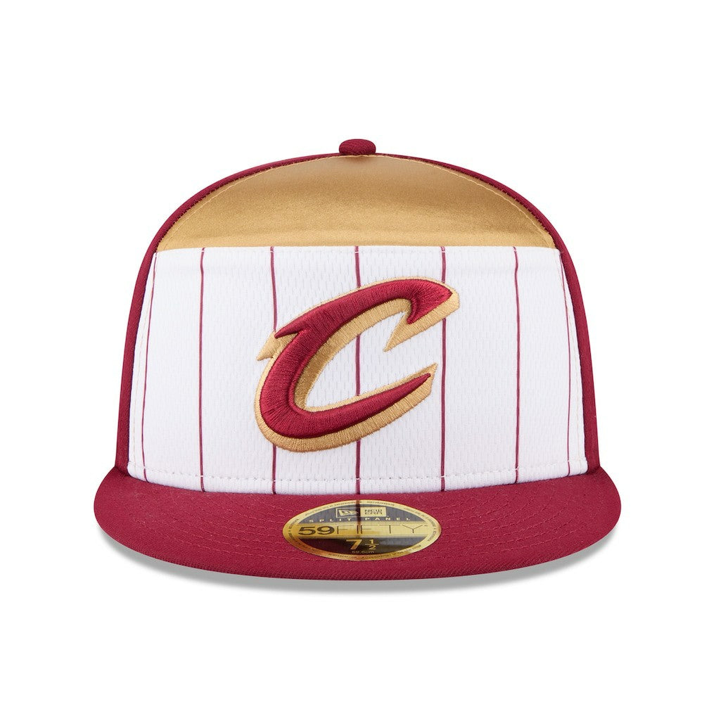 Cleveland Cavaliers 2025 NBA Tip Off Split Panel 59FIFTY Fitted Hat sale - White/Wine for sale