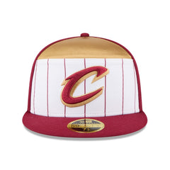 Cleveland Cavaliers 2025 NBA Tip Off Split Panel 59FIFTY Fitted Hat sale - White/Wine for sale
