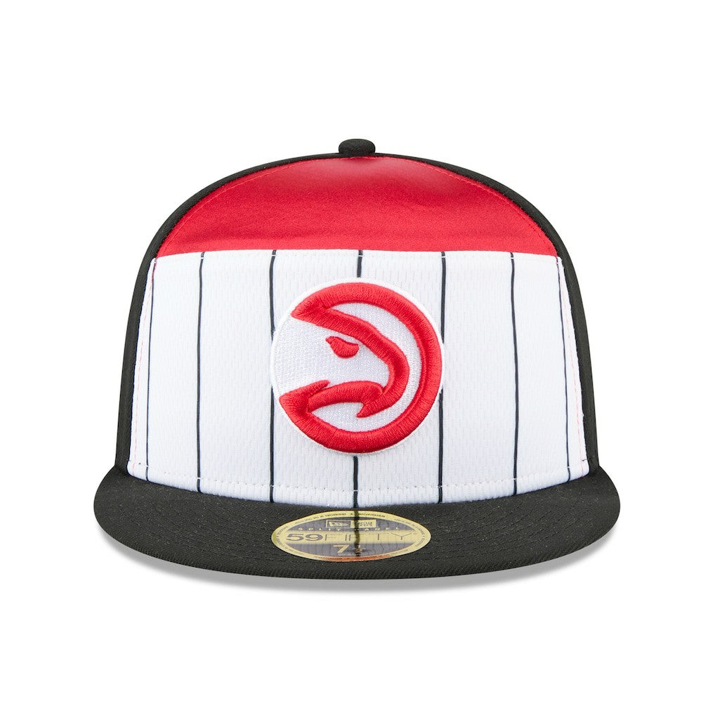 Atlanta Hawks 2025 NBA Tip Off Split Panel 59FIFTY Fitted Hat - White/Black discount