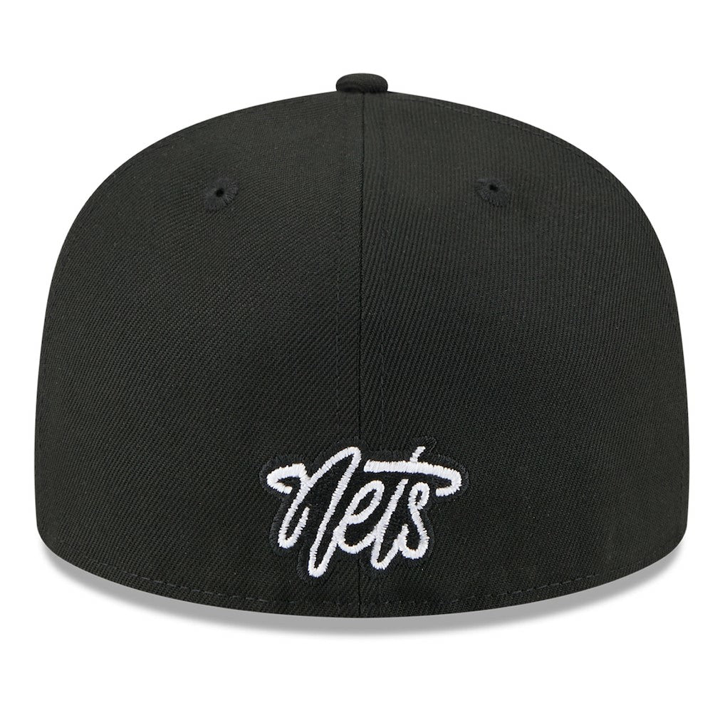 Brooklyn Nets 2025 NBA Tip Off Split Panel 59FIFTY Fitted Hat - White/Black outlet