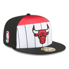 Chicago Bulls 2025 NBA Tip Off Split Panel 59FIFTY Fitted Hat - White/Black cheap