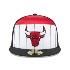 Chicago Bulls 2025 NBA Tip Off Split Panel 59FIFTY Fitted Hat - White/Black cheap