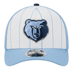 Memphis Grizzlies 2025 NBA Tip Off M-Crown A-Frame 9FORTY Adjustable Hat - White/Light Blue discount