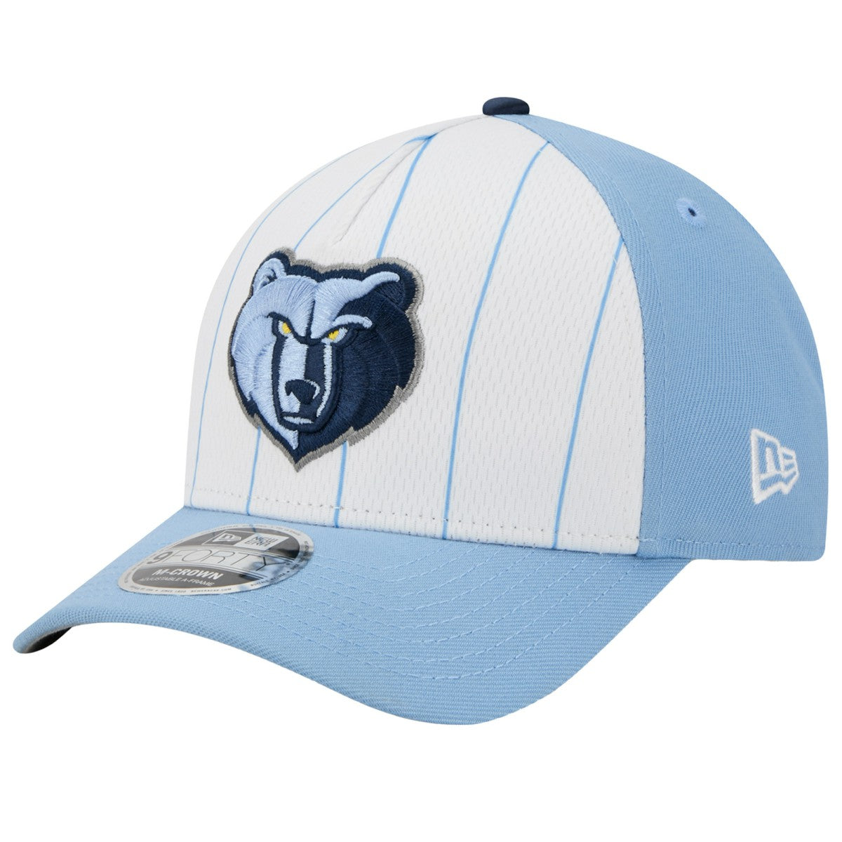 Memphis Grizzlies 2025 NBA Tip Off M-Crown A-Frame 9FORTY Adjustable Hat - White/Light Blue discount