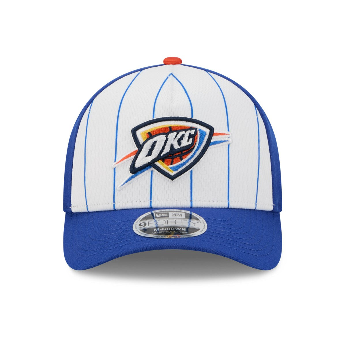 Oklahoma City Thunder 2025 NBA Tip Off M-Crown A-Frame 9FORTY Adjustable Hat - White/Blue online