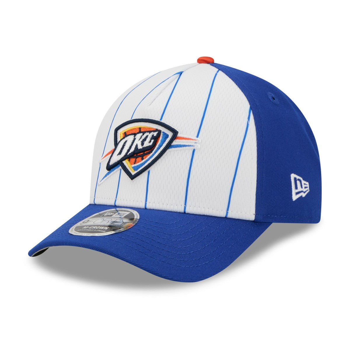 Oklahoma City Thunder 2025 NBA Tip Off M-Crown A-Frame 9FORTY Adjustable Hat - White/Blue online