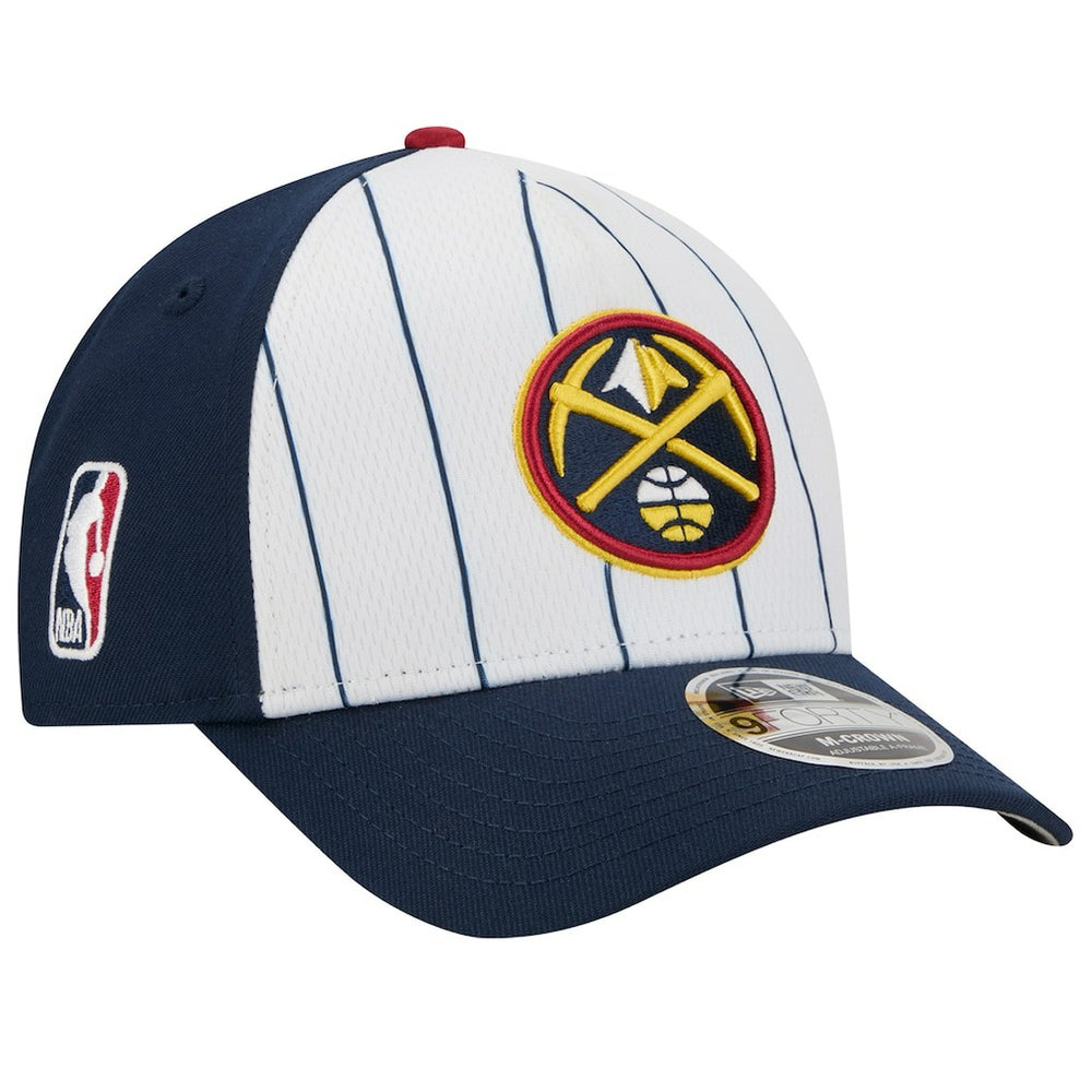 Denver Nuggets 2025 NBA Tip Off M-Crown A-Frame 9FORTY Adjustable Hat sale - White/Navy discount