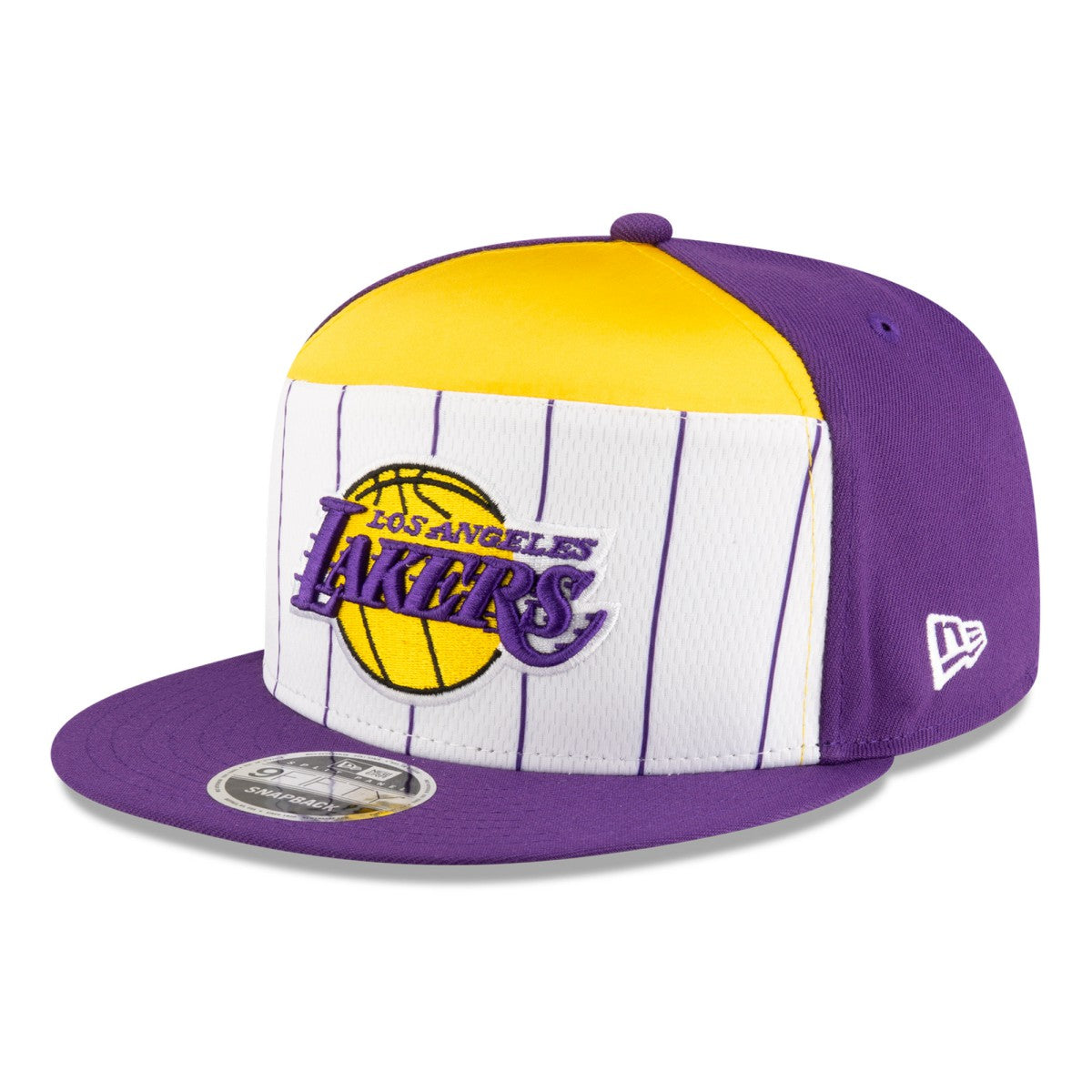 Los Angeles Lakers 2025 NBA Tip Off Split Panel 9FIFTY Snapback Hat - White/Purple for sale