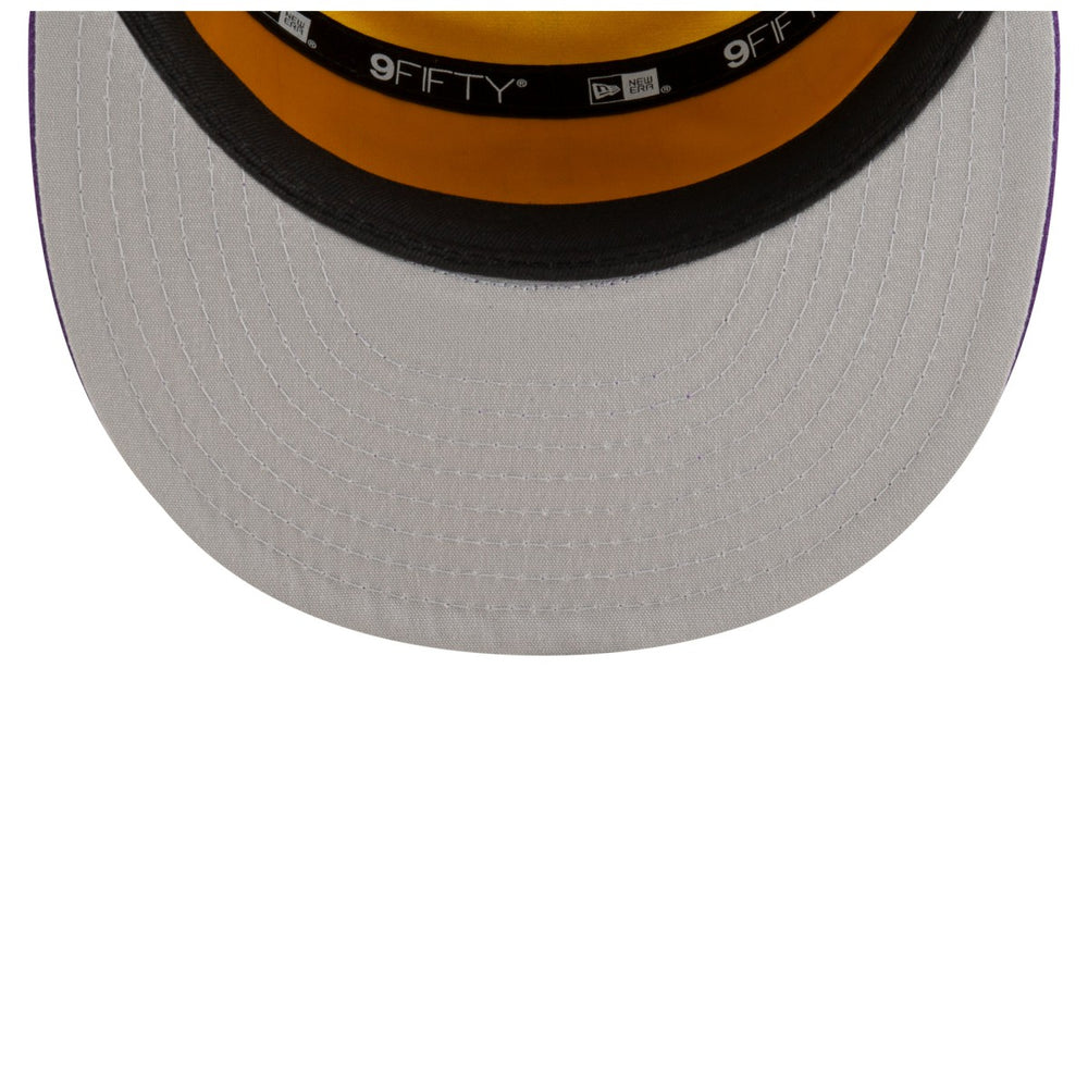 Los Angeles Lakers 2025 NBA Tip Off Split Panel 9FIFTY Snapback Hat - White/Purple for sale