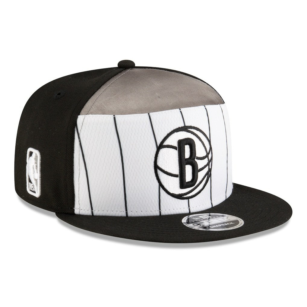 Brooklyn Nets 2025 NBA Tip Off Split Panel 9FIFTY Snapback Hat - White/Black for sale