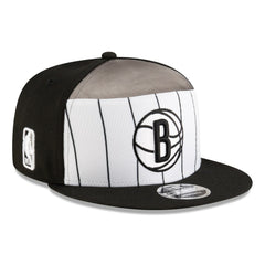 Brooklyn Nets 2025 NBA Tip Off Split Panel 9FIFTY Snapback Hat - White/Black for sale