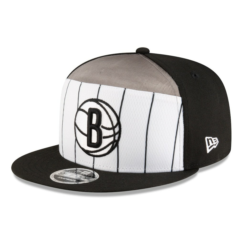Brooklyn Nets 2025 NBA Tip Off Split Panel 9FIFTY Snapback Hat - White/Black for sale