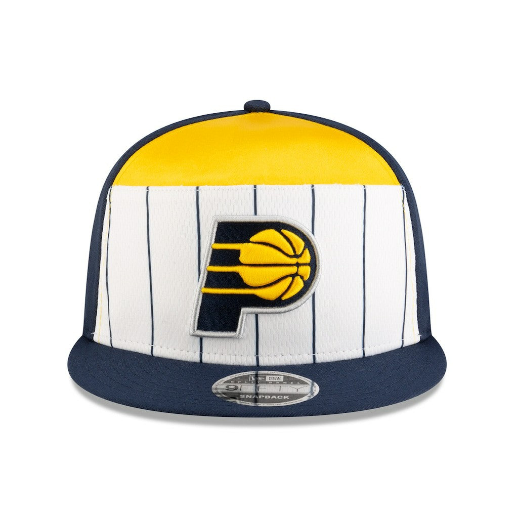 Indiana Pacers 2025 NBA Tip Off Split Panel 9FIFTY Snapback Hat - White/Navy shop