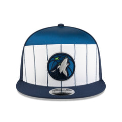 Minnesota Timberwolves 2025 NBA Tip Off Split Panel 9FIFTY Snapback Hat - White/Navy sale