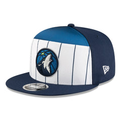 Minnesota Timberwolves 2025 NBA Tip Off Split Panel 9FIFTY Snapback Hat - White/Navy sale