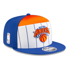 New York Knicks 2025 NBA Tip Off Split Panel 9FIFTY Snapback Hat - White/Blue sale