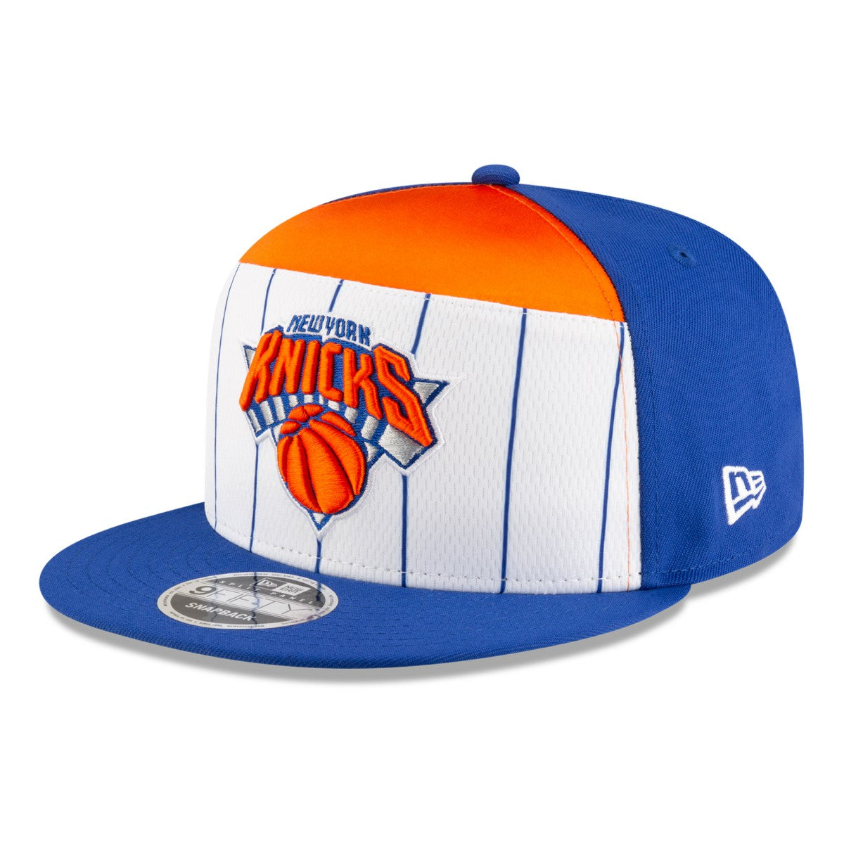 New York Knicks 2025 NBA Tip Off Split Panel 9FIFTY Snapback Hat - White/Blue sale