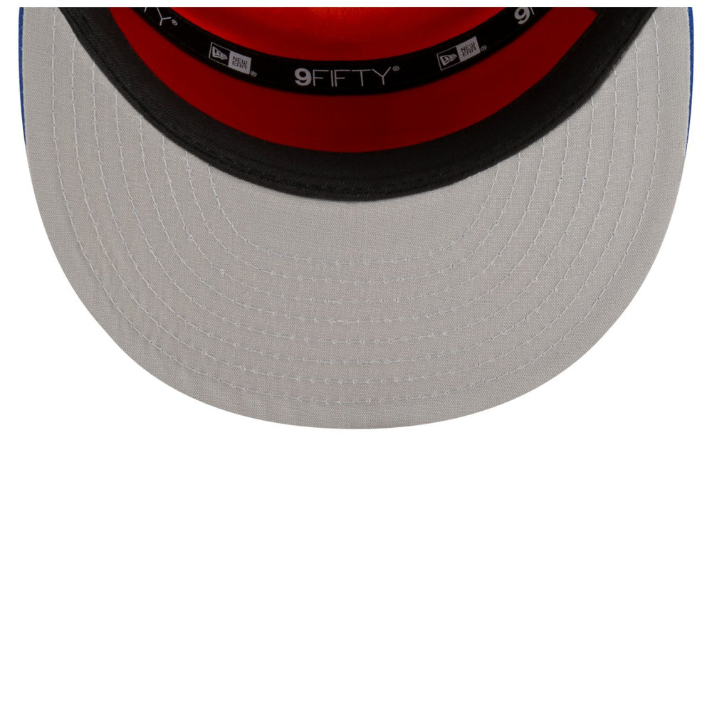 New York Knicks 2025 NBA Tip Off Split Panel 9FIFTY Snapback Hat - White/Blue sale