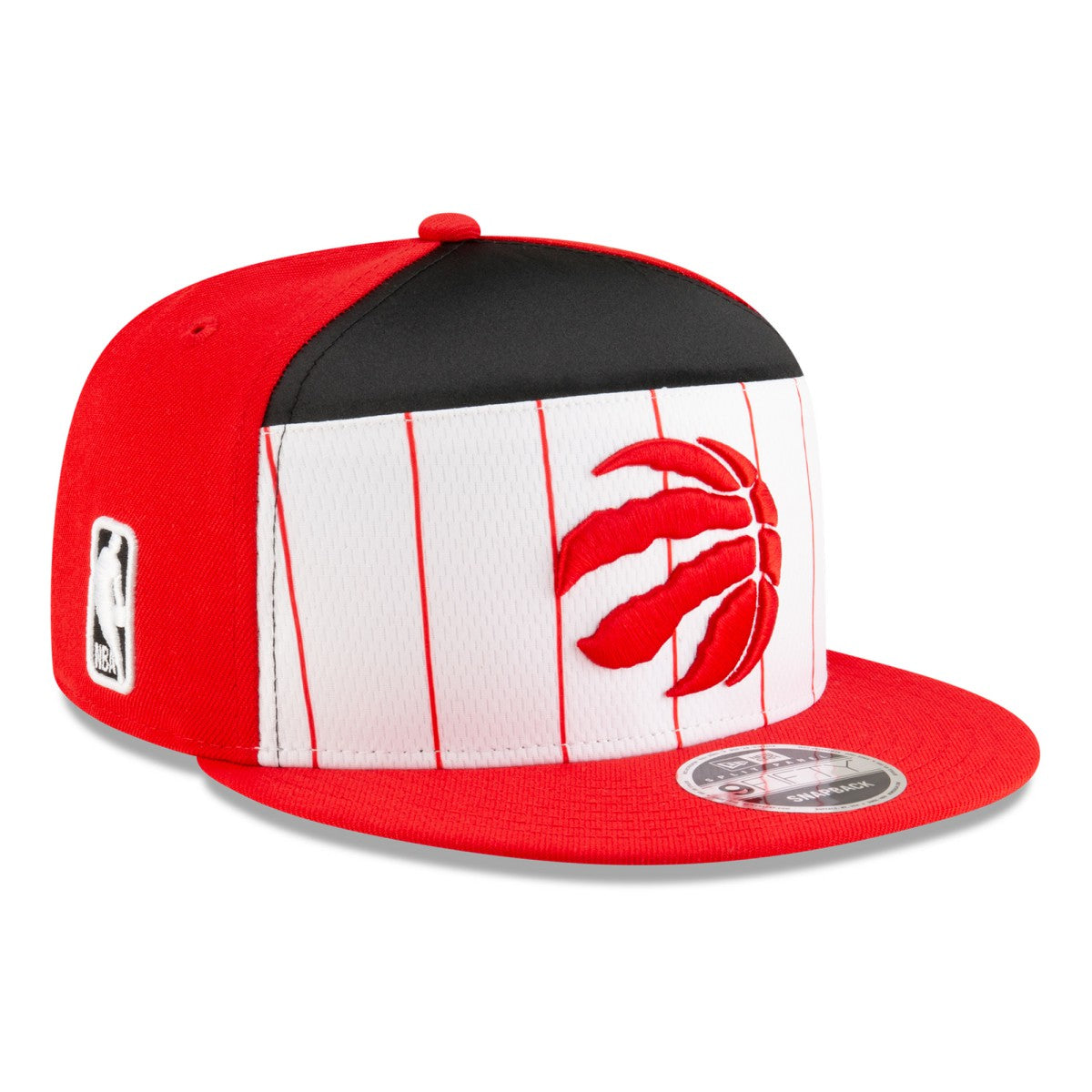 Toronto Raptors 2025 NBA Tip Off Split Panel 9FIFTY Snapback Hat - White/Red sale