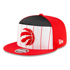 Toronto Raptors 2025 NBA Tip Off Split Panel 9FIFTY Snapback Hat - White/Red sale